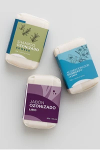 Shampoo, Acondicionador y Jabón Ozonizados
